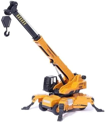 PROBABE 1:50 Diecast Friction Powered Lifting Long Crane Toy with Cable ...