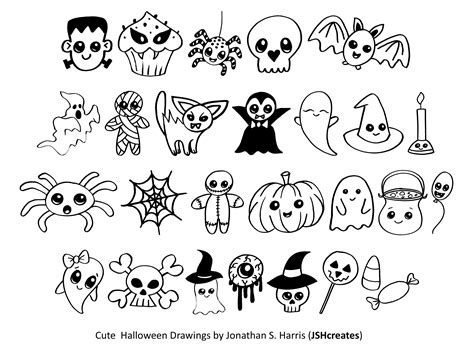 Cute Halloween Drawings Windows font - free for Personal