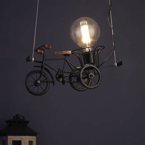 Riksha Walla Metal Hanging Light - RIKSHA-HL - Included Bulb