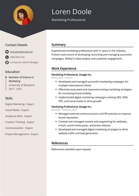 Marketing Professional Resume: Job Description, Sample & Guide