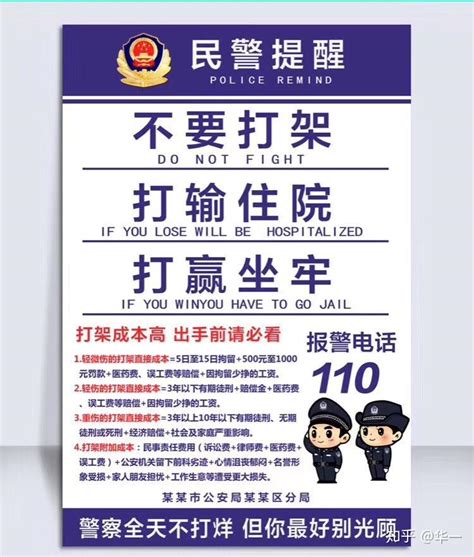 上海公安局 “禁止打架斗殴” 的海报，绝对是文案高手写的，不信你看看？ - 知乎