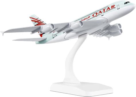 Buy Busyflies 1:300 Scale Qatar Airbus 380 Airplane Models Alloy ...