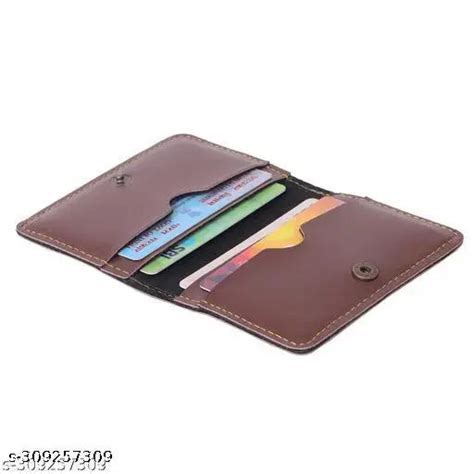 dark brown debit credit card holderSmall Slim Genuine Leather for men ...