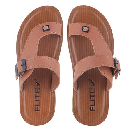 Flite Tan Sandals for Men PUG-125 | Sandals & Slippers Online – Relaxo ...