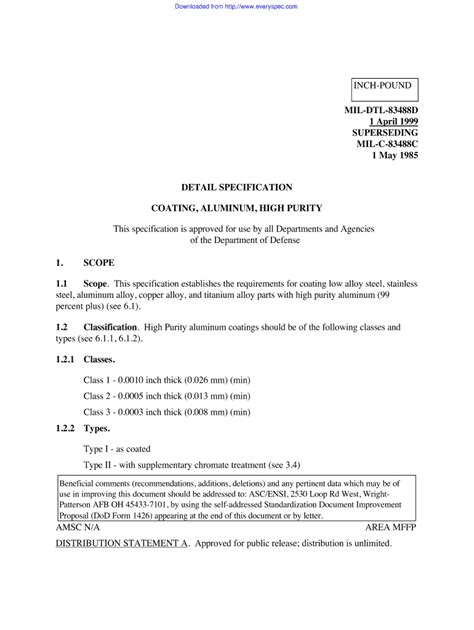 Fillable Online MIL-DTL-83488D Fax Email Print - pdfFiller