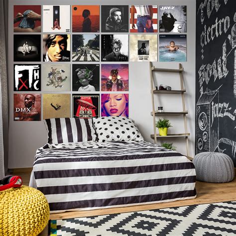 Buy 100 Pcs Album Cover Aesthetic Pictures Wall Collage Kit, Album ...