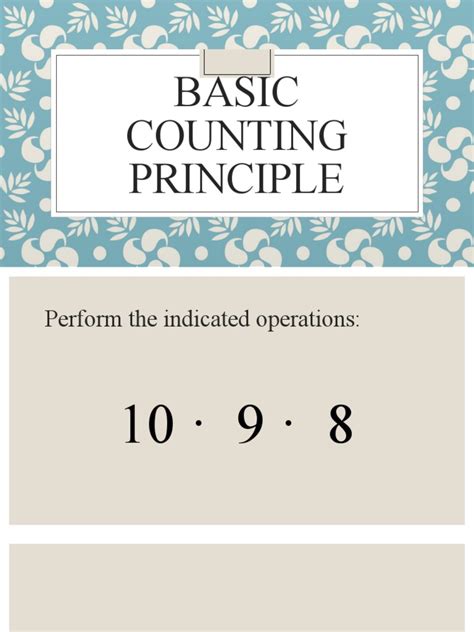Basic Counting Principle 的图像结果