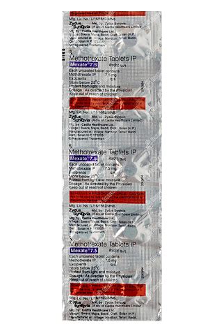 Mexate 7.5 MG | Order Mexate 7.5 MG Tablet Online at Truemeds