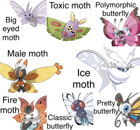 Poodle Moth Pokémon