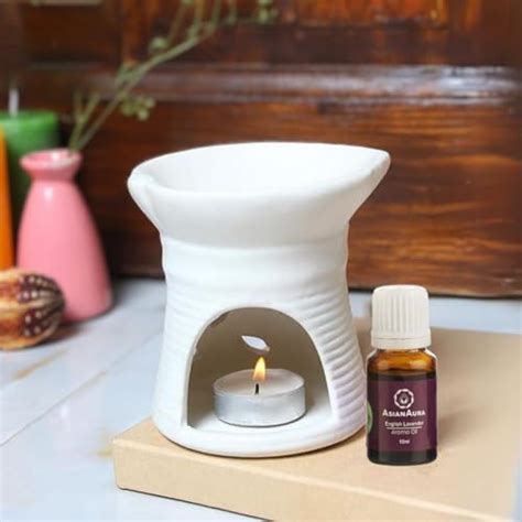Asian Aura Ceramic Aroma Diffuser Oil Burner for Home with t-lite ...