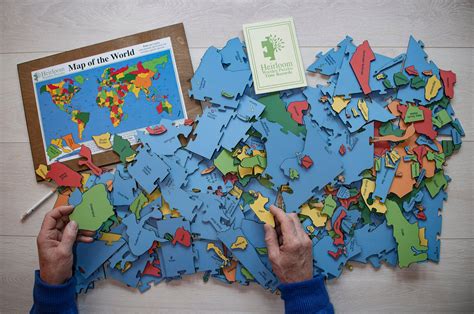 Map of the World Puzzle – HeirloomPuzzles