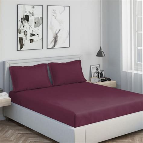 Buy D'DECOR Spectrum Cotton 180TC 3Pcs Super King Bedsheet Set from D ...