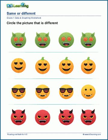 Same Difference Worksheet 的图像结果