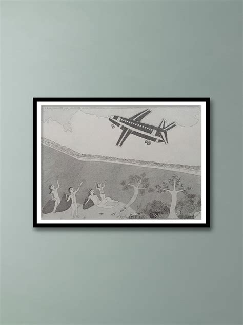 Plane Passing in Jogi Art
