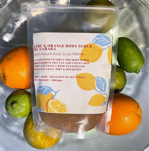 Orange & Lime Body Scrub By Tamara – Selfgroomers