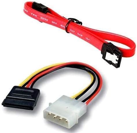 ikis SATA III Sata 3 Cable with Locking Latch + 4 Pin Molex to 15 Pin ...