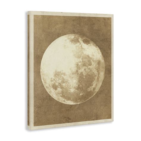 Ebern Designs Rustic Neutral Moon Canvas Wall Art by Daphne Polselli ...