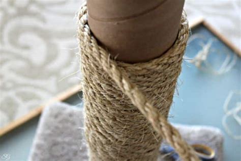 How to Re-Sisal a Cat Scratching Post | Scrappy Geek