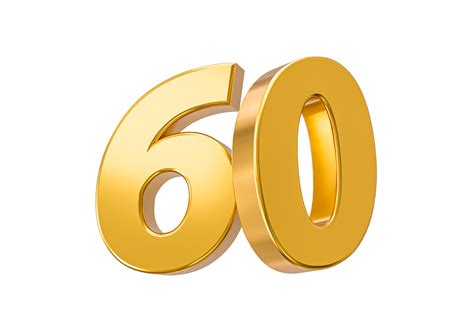 60 percent off on sale. Gold percent 60th Anniversary celebration 3D ...