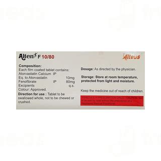 Alten F 1080 Mg Tablet 15 - Uses, Side Effects, Dosage, Price | Truemeds