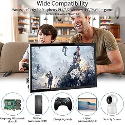HMTECH Raspberry Pi Screen 10.1 Inch Touchscreen Monitor India | Ubuy