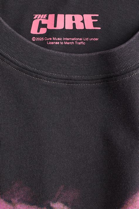 Oversized printed T-shirt - Dark grey/The Cure - Ladies | H&M IN