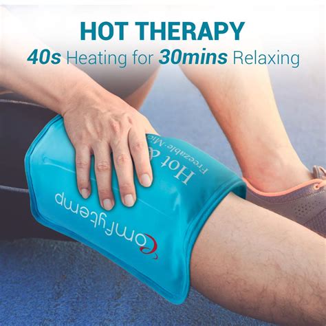 Ice Packs for Injuries, 10.5"x14.5" Comfytemp Reusable Gel Ice Pack ...