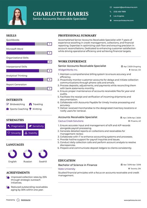 10+ Accounts Receivable Specialist Resume Samples & Templates for 2025