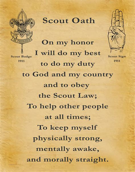 Cub Scout Oath Printable