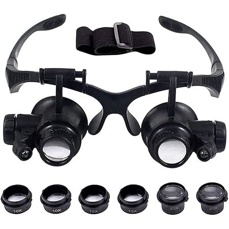 Hetkrishi Magnifying Glass Set,10X 15X 20X 25X Magnifying Glass Set ...