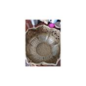 Buy Shree Krishna Handicrafts and Gallery Iron Lotus Urli with Stand ...