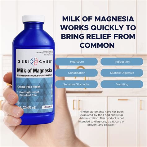 Mua GeriCare Milk of Magnesia, Magnesium Hydroxide 1200mg| Fast ...