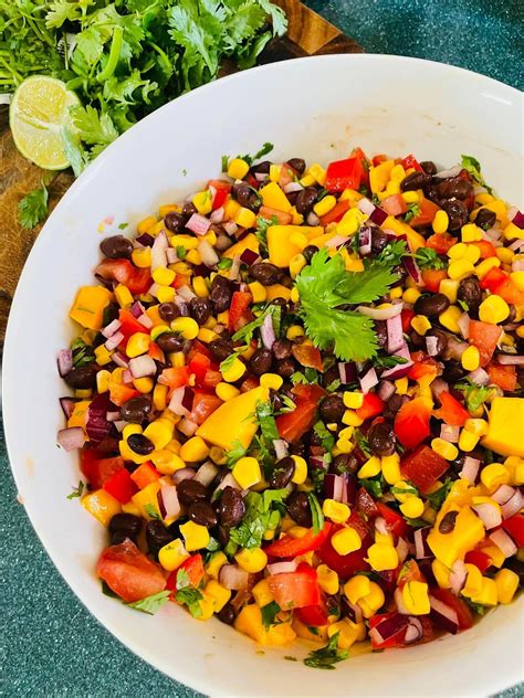 Mango Black Bean Corn Salsa