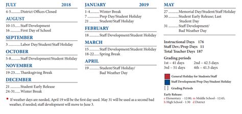 Alter Learning Middle - School District Instructional Calendar ...