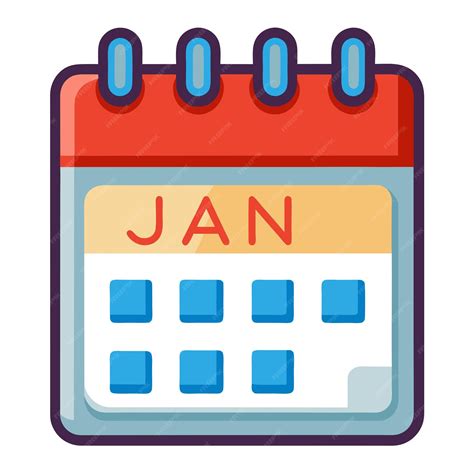 Calendar clip art and Vector Design With a White Background | Premium ...