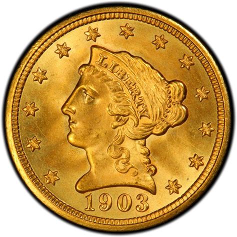 1903 Liberty Head $2.50 Gold Quarter Eagle Coin Values - Live Pricing ...