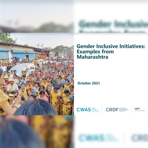 Gender Inclusive Initiatives: Examples From Maharashtra - CWAS | CRDF ...