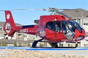 Medical helicopter crashes on California highway, 3 injured