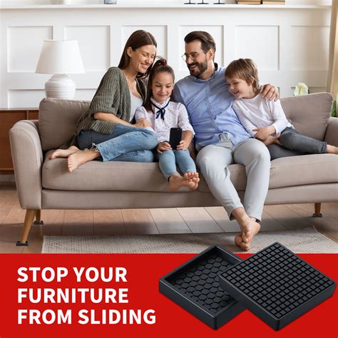 Furniture Coasters, 8PCS 2" Furniture Caster Cups for Hardwood Floors ...