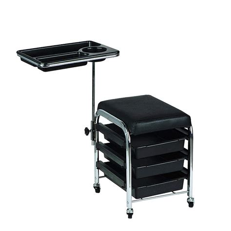 HORV Mobile Salon Hairdresser Barber Beauty Storage Trolley Manicure ...
