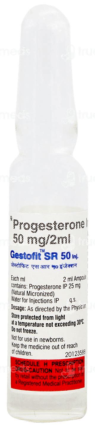 Gestofit Sr 50 Mg Injection 2 Ml - Uses, Side Effects, Dosage, Price ...