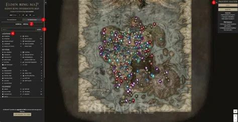 Интерактивная карта Shadow of the Erdtree в Elden Ring: Царство теней