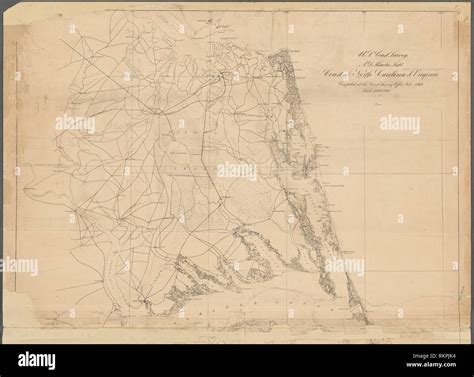 Carolina coast map hi-res stock photography and images - Alamy