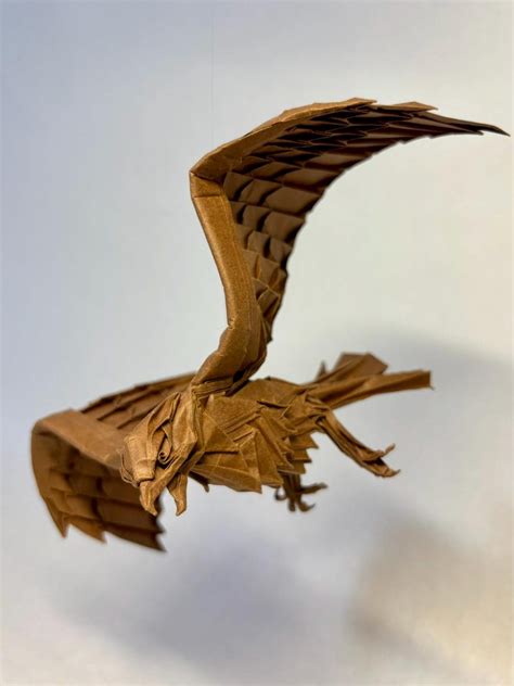 Buy Golden Eagle – Origami Crease Pattern Online in India - Etsy