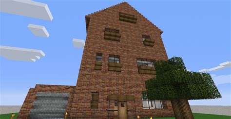 Minecraft Brick House Modern Tutorial 的图像结果