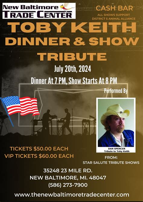 Toby Keith Tribute Dinner Show, 35248 23 Mile Rd, New Baltimore, MI ...