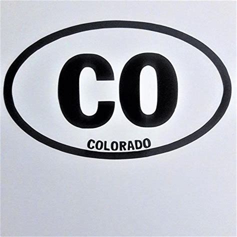 Chase Grace Studio Colorado Euro (2 Pack) Vinyl Decal Sticker|Black ...