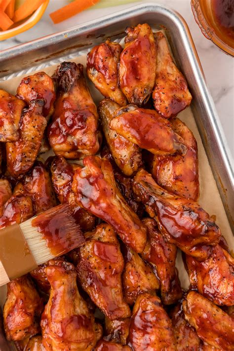 BBQ Chicken Wings (EASY, Oven Baked Recipe) | Only 5 Ingredients!