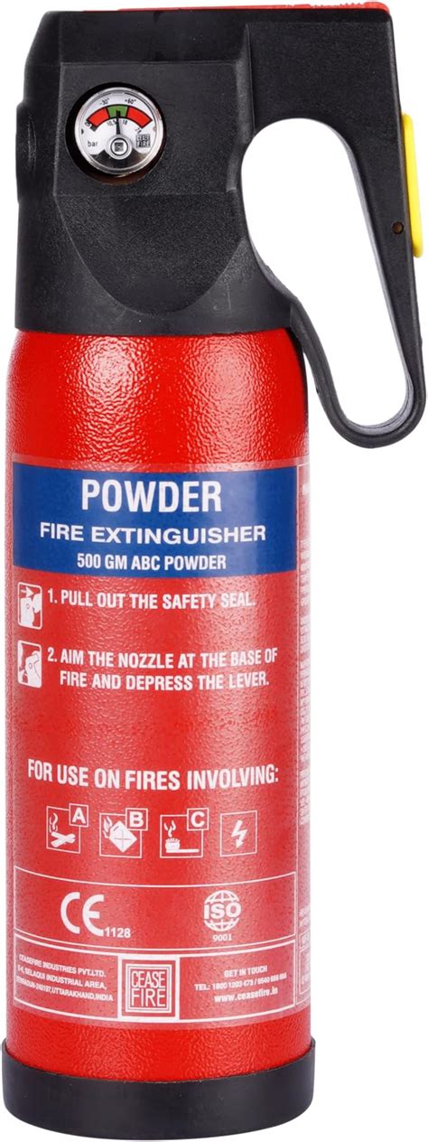 Ceasefire ABC Powder Based Fire Extinguisher (4 kg) : Amazon.in: Home ...