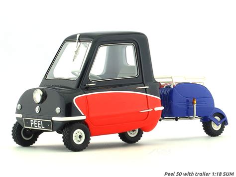 Peel 50 with trailer black 1:18 SUM Scale Model collectible | Scale ...